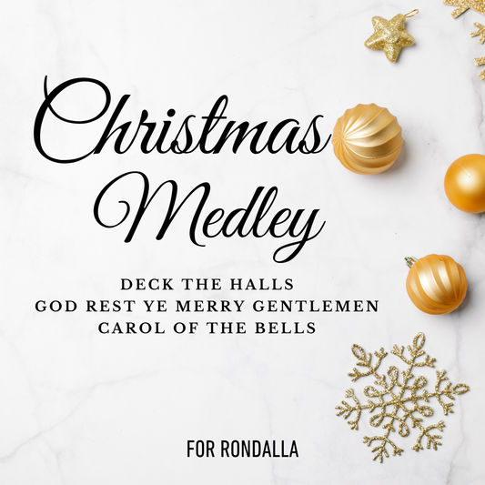 Christmas Medley for Trio (Deck the Halls, God Rest Ye Merry Gentlemen, Carol of the Bells) - Rondalla Sheet Music by Musicondalla