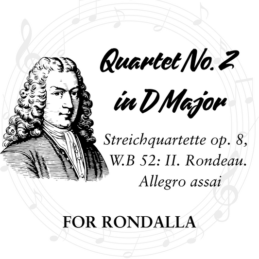 Quartet No. 2 in D Major - Rondalla Sheet Music by Musicondalla
