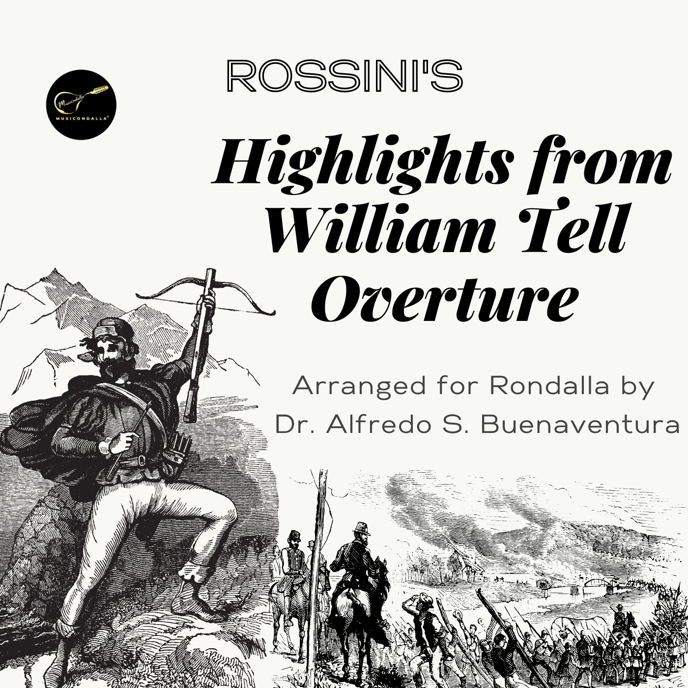 Highlights from William Tell Overture (Full Score) - Rondalla Sheet Music by Musicondalla